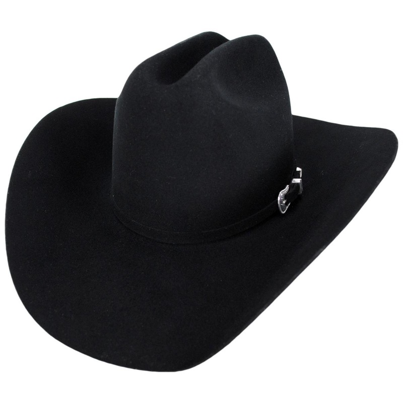 Wheeler Wool Felt Western Hat BLACK 6 7/8