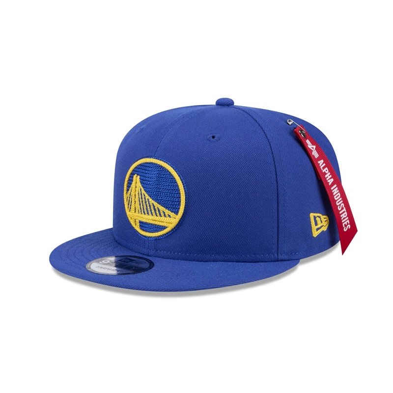 Alpha Industries x Golden State Warriors Blue 9FIFTY Snapback Hat One Size