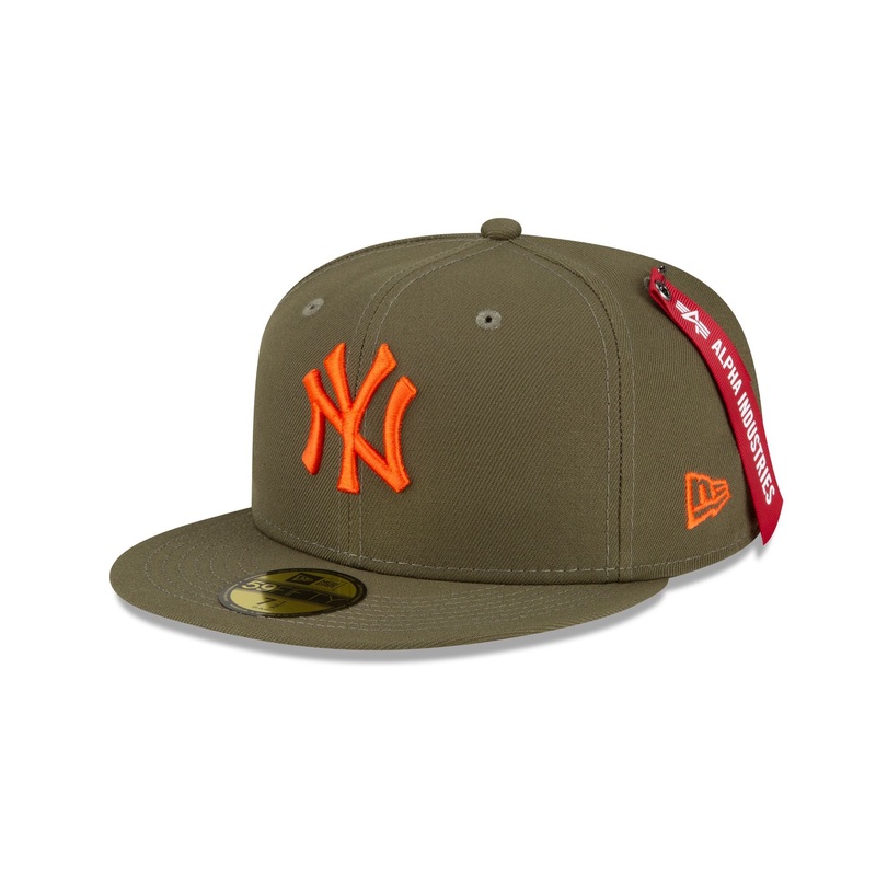 Alpha Industries X New York Yankees Green 59FIFTY Fitted Hat 7