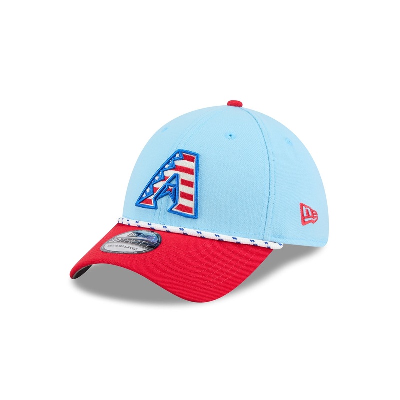 Arizona Diamondbacks Independence Day 2025 39THIRTY Stretch Fit Hat S/M