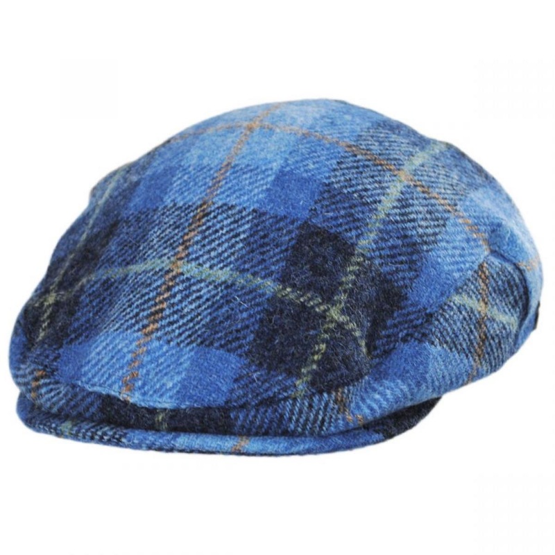 Bay River Harris Tweed Wool Ivy Cap BLUE/NAVY S