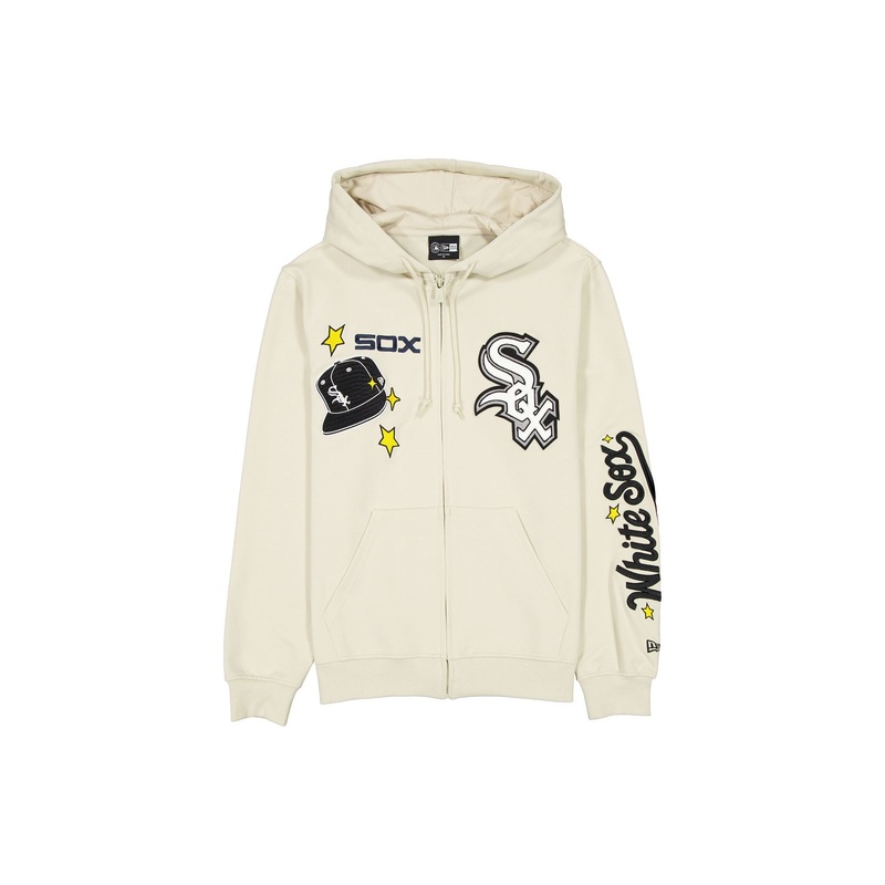 Chicago White Sox Stone Logo Select Full-Zip Hoodie S
