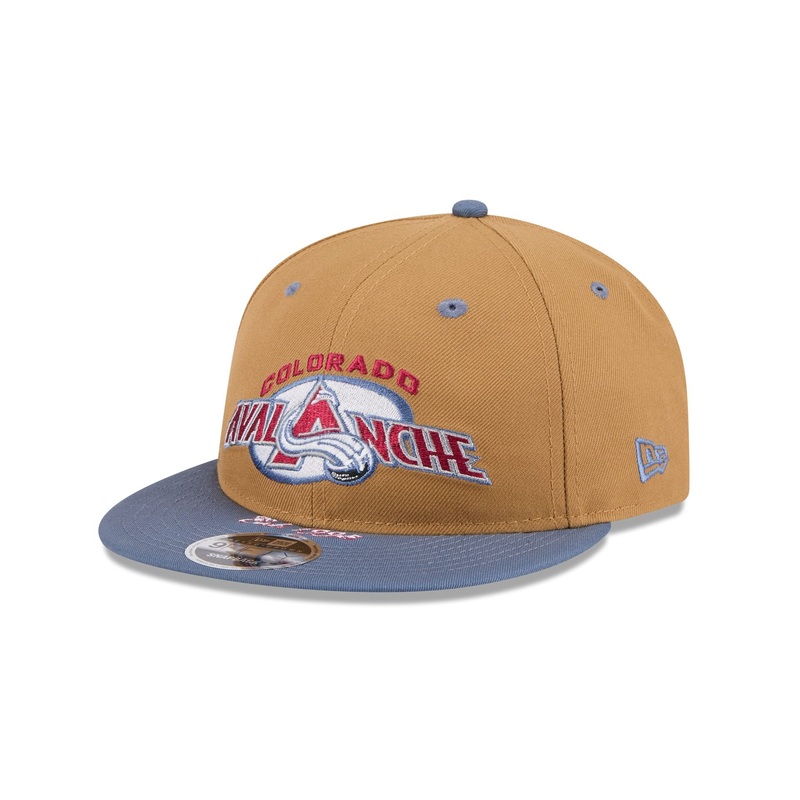 Colorado Avalanche Wheat Retro Crown 9FIFTY Snapback Hat One Size
