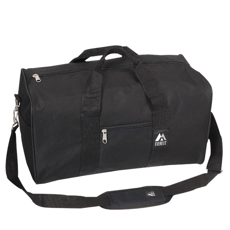 Everest Basic Utilitarian Small Gear Duffle Bag 1008D Black