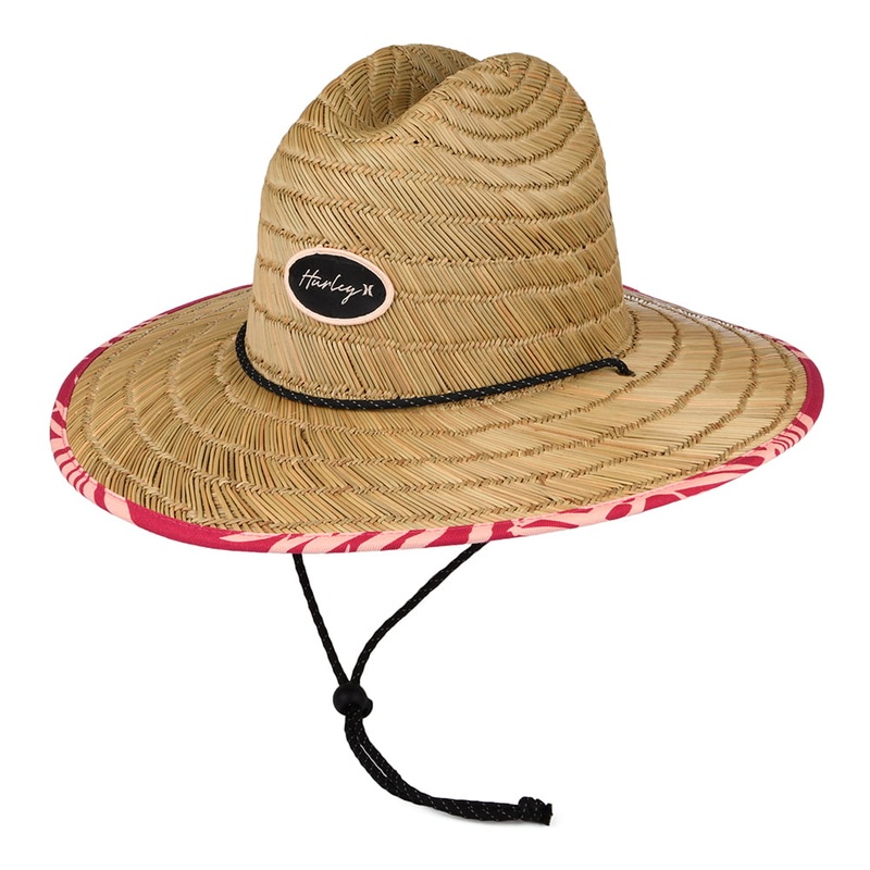 Hurley Hats Womens Capri Straw Lifeguard Hat – Natural 1-Size