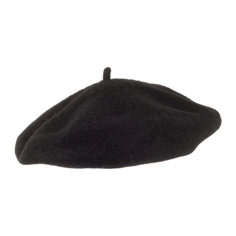 Kids Wool Beret Black Wholesale Pack Prepack