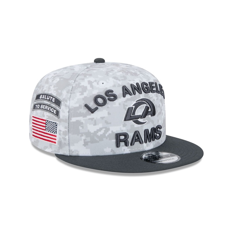 Los Angeles Rams 2024 Salute to Service 9FIFTY Snapback Hat One Size
