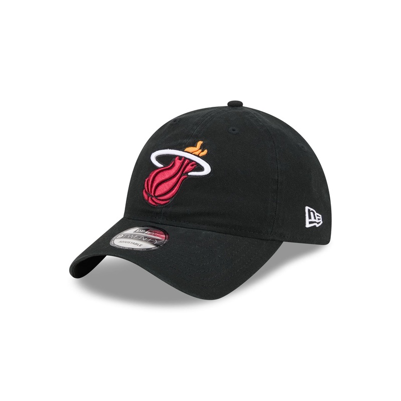 Miami Heat Black 9TWENTY Adjustable Hat One Size