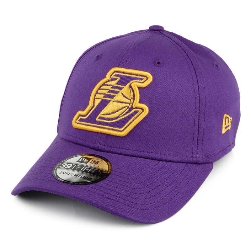 New Era 39THIRTY L.A. Lakers Baseball Cap – NBA – Purple Small/Medium
