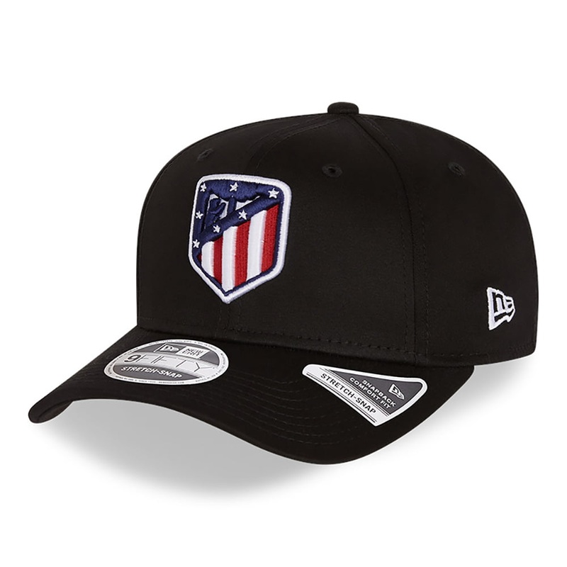 New Era 9FIFTY Atletico Madrid Snapback Cap – Stretch Snap – Black Small/Medium
