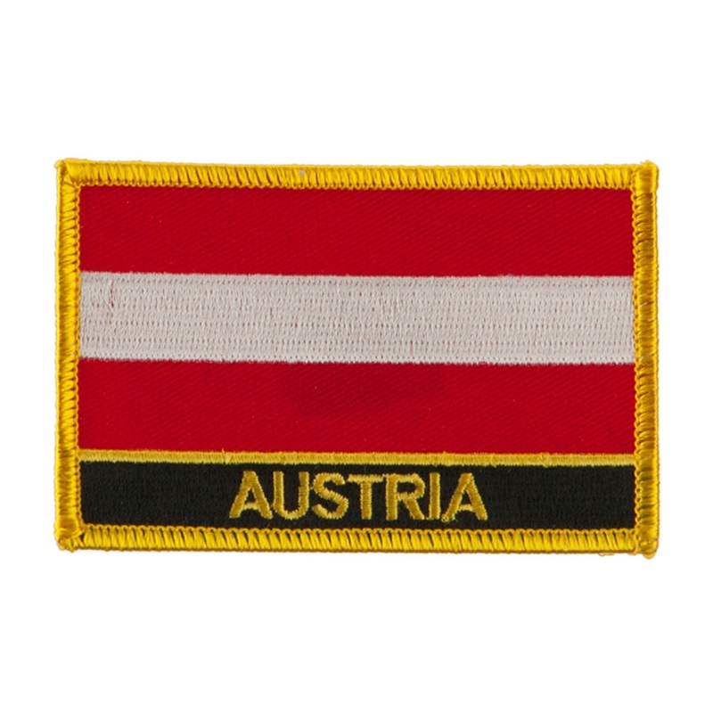 New Europe Flag Embroidered Patch Austria One Size