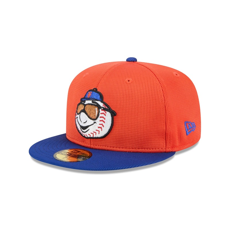 New York Mets 2025 Spring Training Orange 59FIFTY Fitted Hat 7