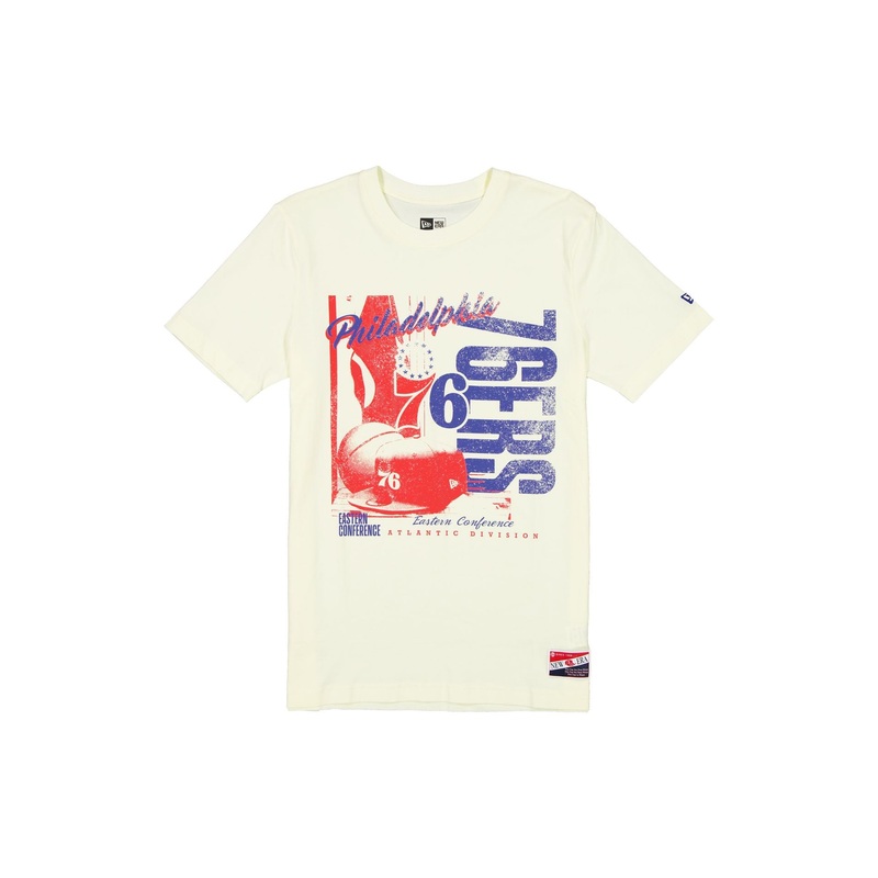 Philadelphia 76ers Throwback White T-Shirt S