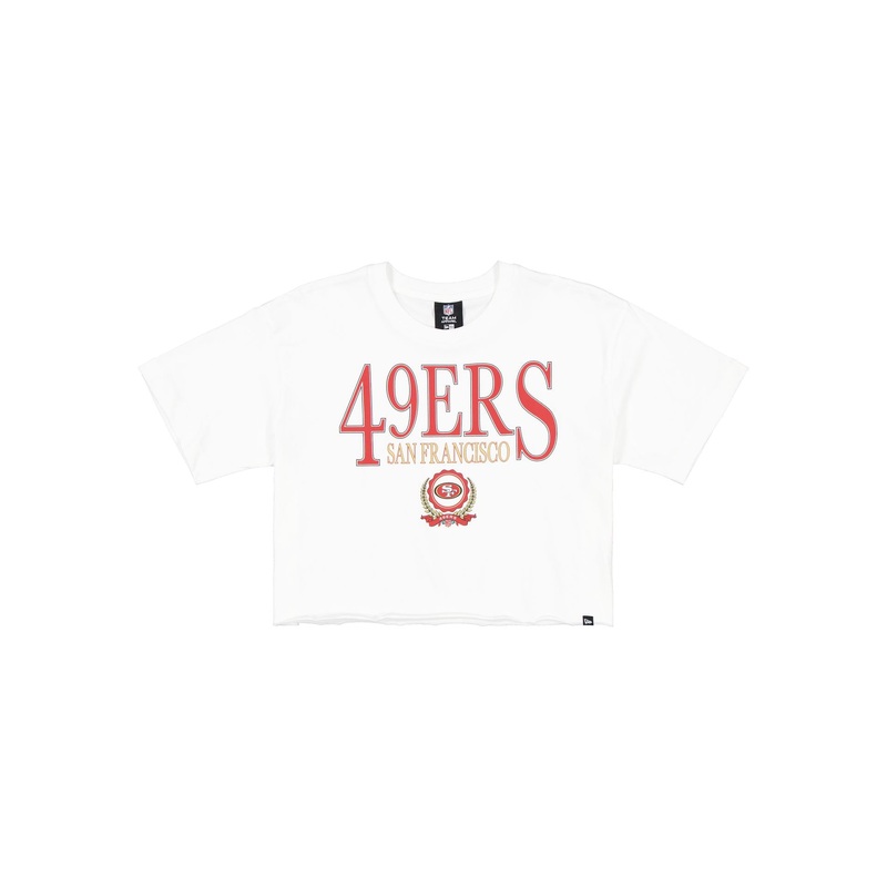 San Francisco 49ers Throwback Prep Women’s Cropped T-Shirt XS