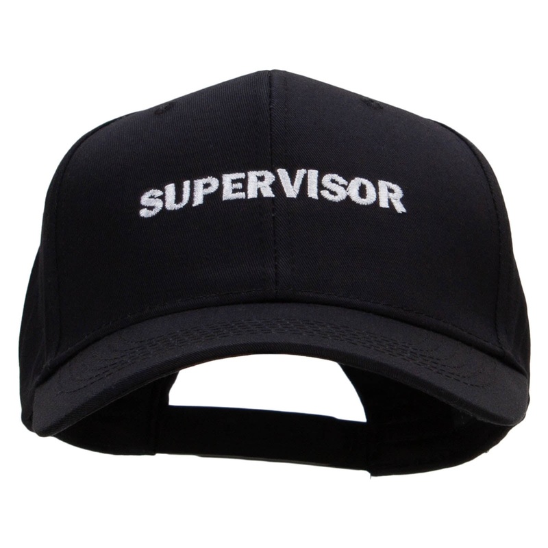 Supervisor Solid Cotton Twill Low Profile Snap Cap Black One Size