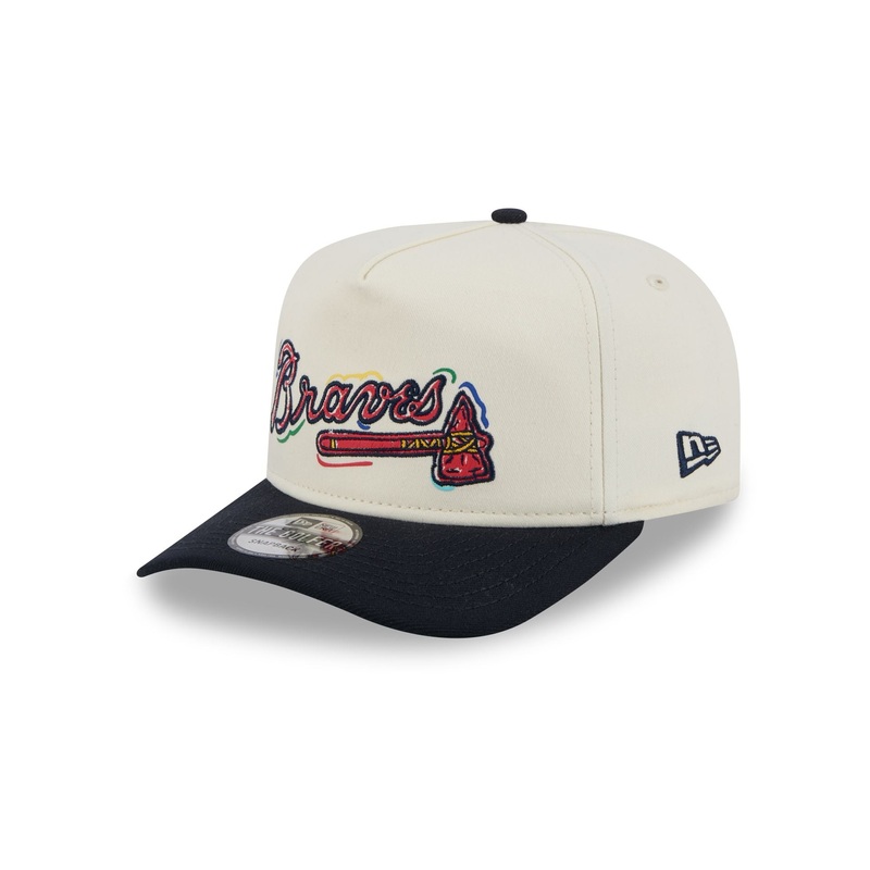 Atlanta Braves Team Scribble Golfer Hat One Size