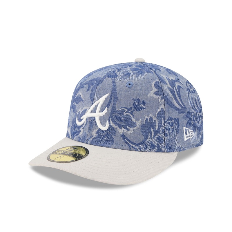 Atlanta Braves Two-Tone Denim 59FIFTY Fitted Hat 7