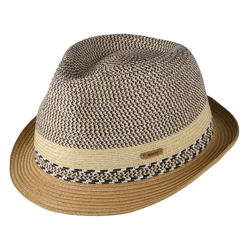Barts Hats Fluoriet Summer Trilby Hat – Natural-Light Brown Medium/Large