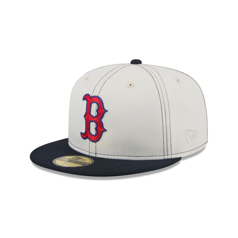 Boston Red Sox Sandy Linen 59FIFTY Fitted Hat 7