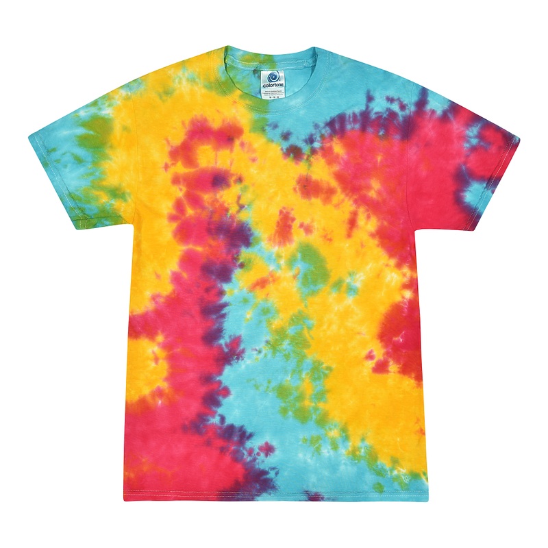 Colortone 1000 Multi-Color Tie-Dyed T-Shirt – Multi Rainbow Multi Rainbow S