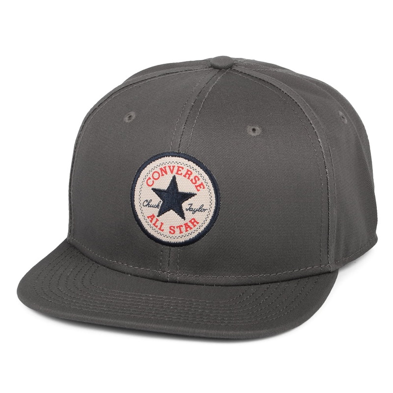 Converse Cotton Twill Core Snapback Cap – Charcoal Adjustable