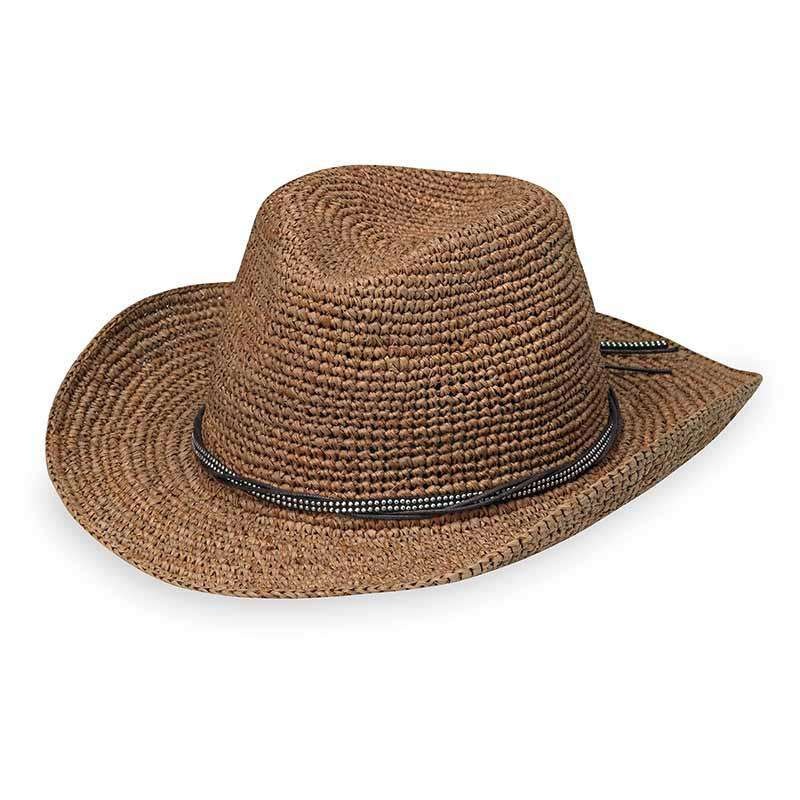 Hannah Women’s Raffia Cowboy Hat – Wallaroo Hats Brown