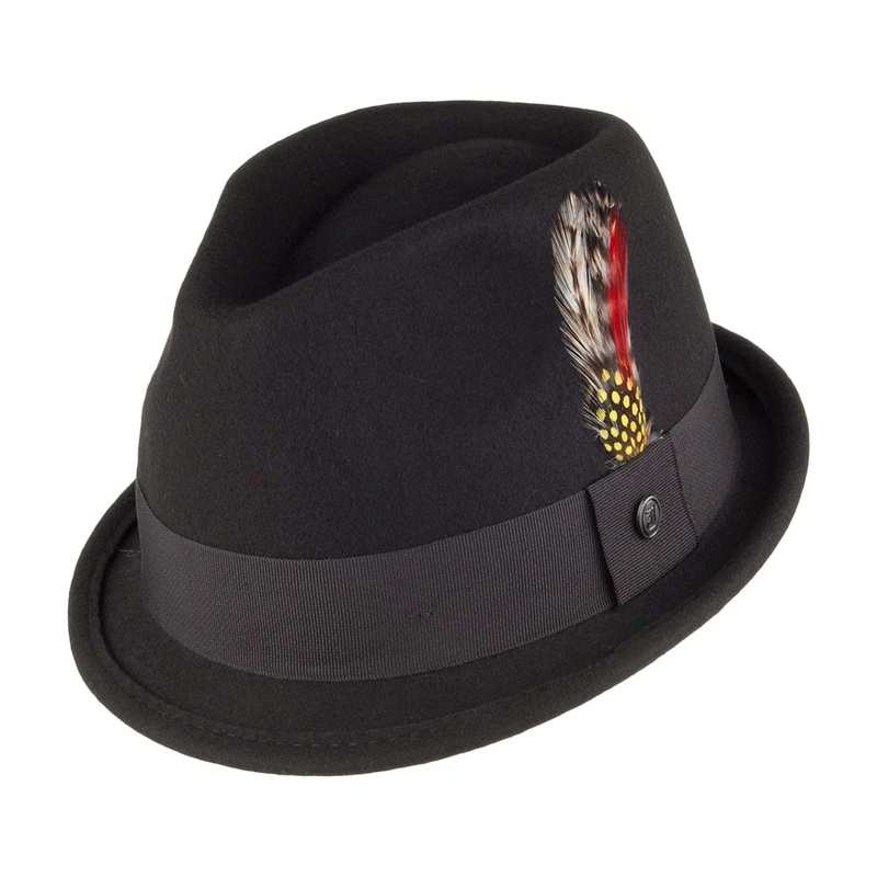 Jaxon & James Dekker Crushable Trilby Hat – Black S