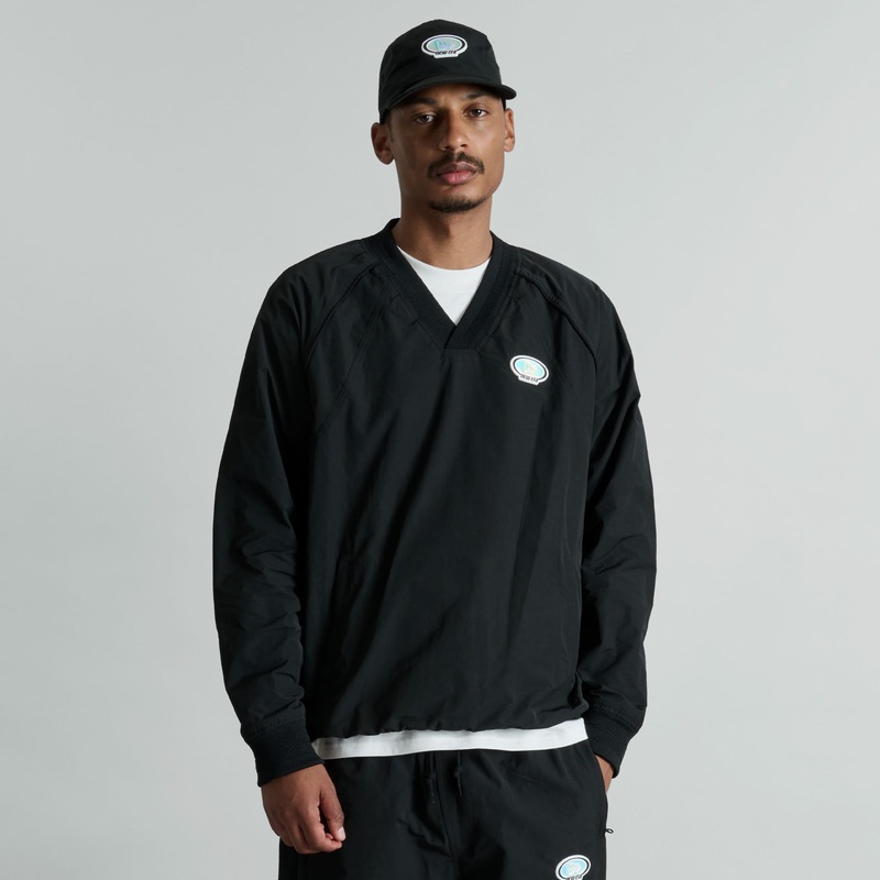 Larkin Black Track Pullover Jacket S