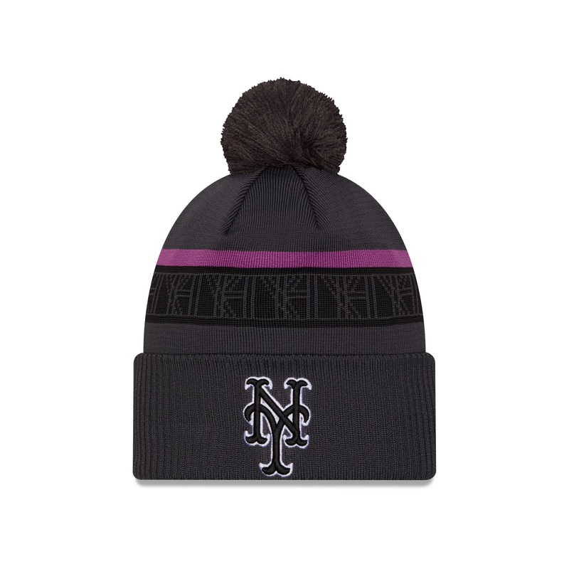 New York Mets City Connect Pom Knit Hat One Size