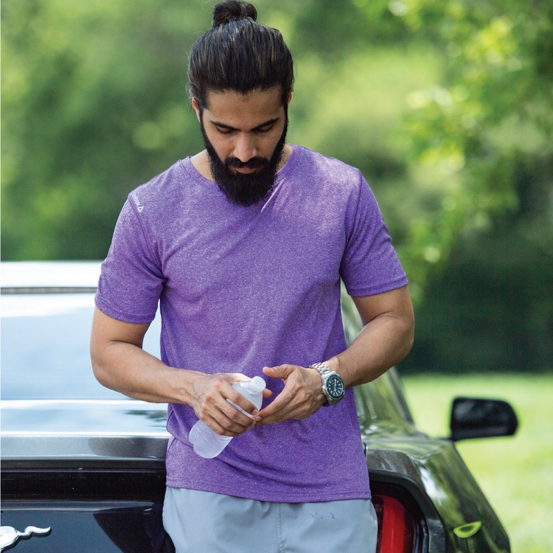 Reebok Men’s Endurance T-Shirt 7122 Heather Charcoal SM