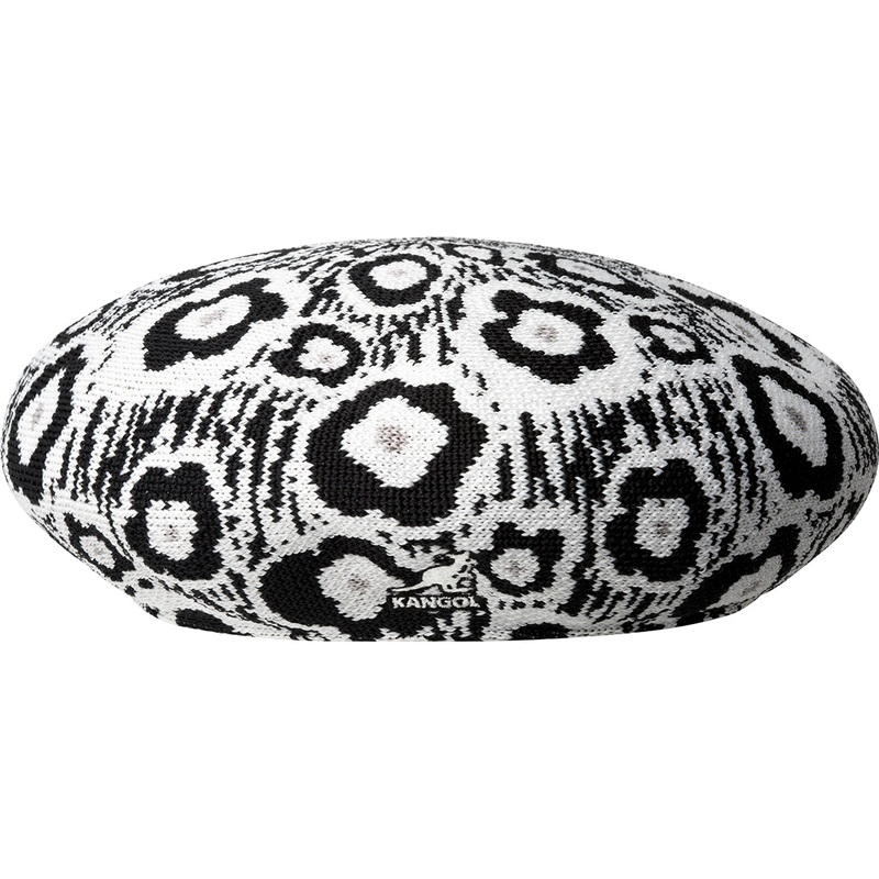 Retro Flower Beret Black S