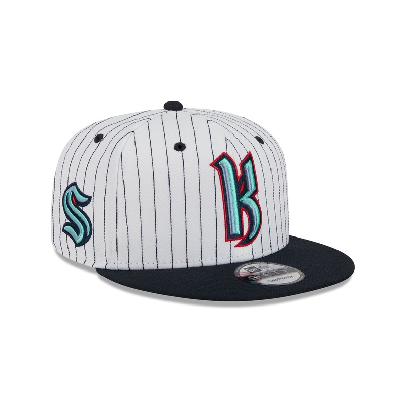 Seattle Kraken Deceptor Pinstripe 9FIFTY Snapback Hat One Size