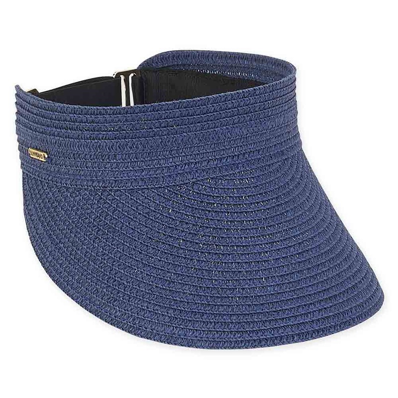 Sun Visor with Slide Adjuster – Sun ‘N’ Sand Hats Navy
