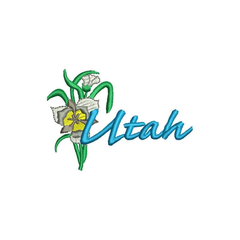 USA State Utah Flower Sego Lily Default Title One Size