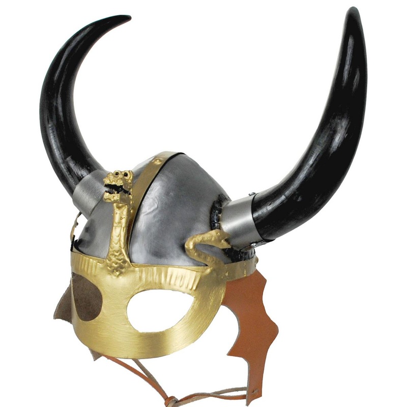 Viking Helmet with Mask and Dragon MULTI ONE SIZE FITS MOST