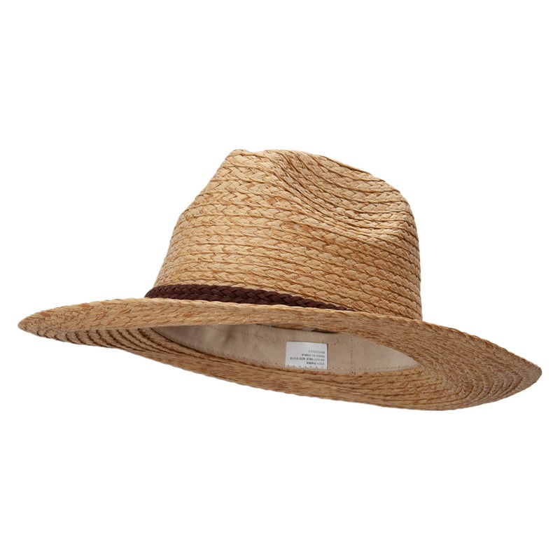 Women’s Natural Fedora Hat Natural One Size