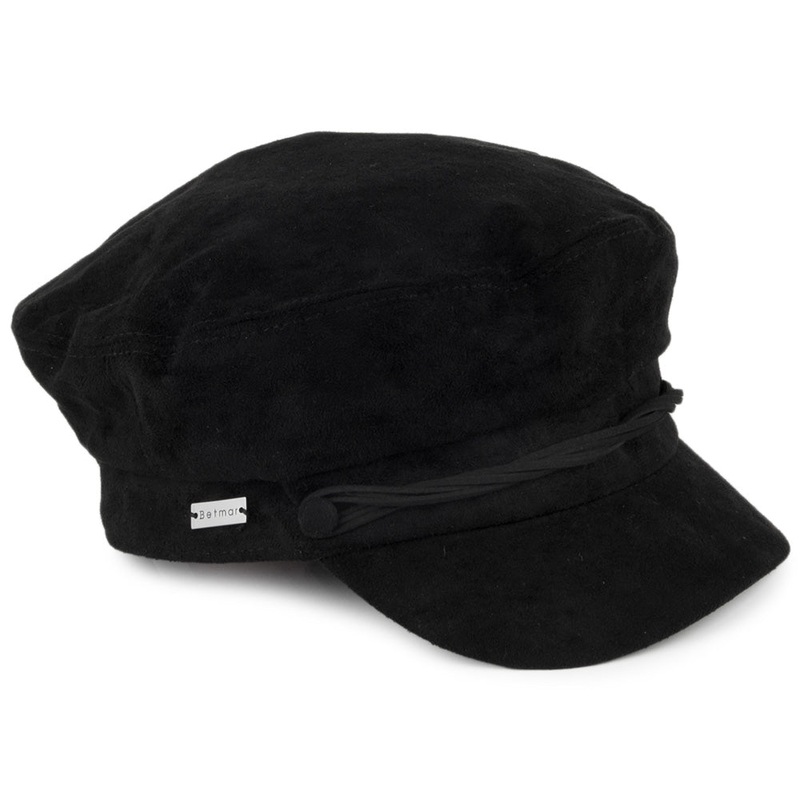 Betmar Hats Lieutenant Fisherman Cap – Black 1-Size