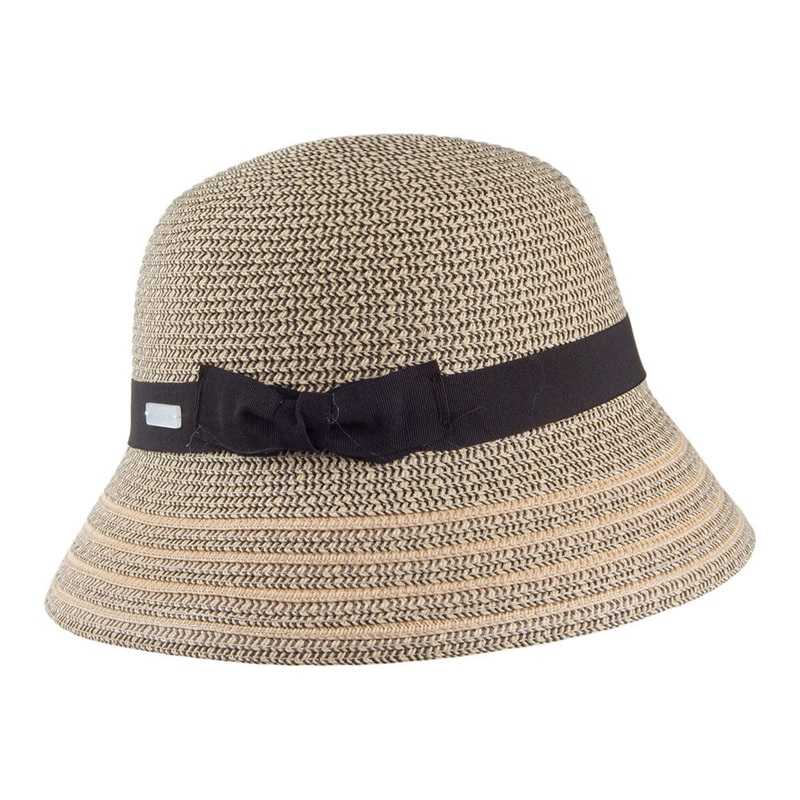 Betmar Hats Tricia Cloche – Black Mix 1-Size