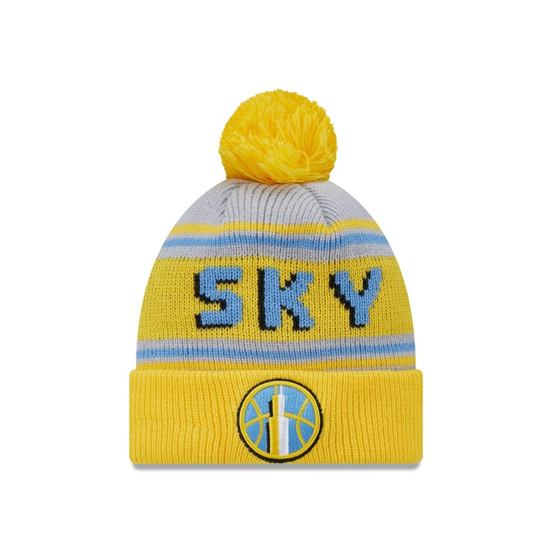 Chicago Sky 2024 Team Pom Knit Hat One Size
