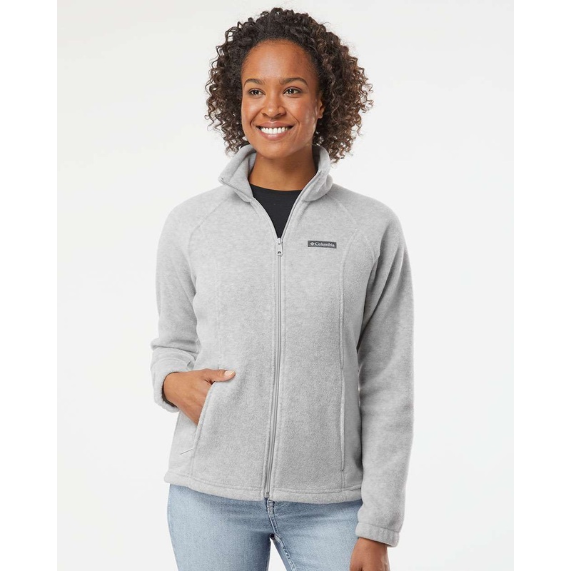Columbia 137211 Womens Benton Springs Fleece Full-Zip Jacket Black XS