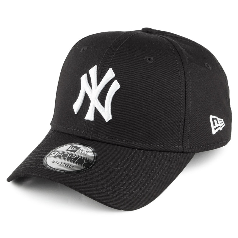 New Era 9FORTY New York Yankees Baseball Cap – MLB League Essential – Black Adjustable