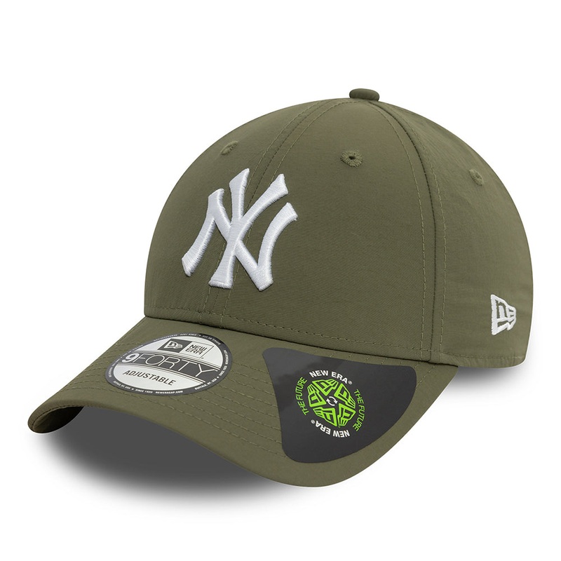 New Era 9FORTY New York Yankees Baseball Cap – MLB Recycled – Olive-White Adjustable