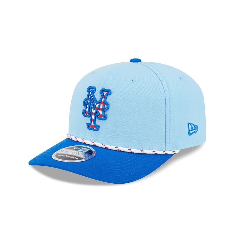 New York Mets Independence Day 2025 9SEVENTY Stretch-Snap Hat One Size