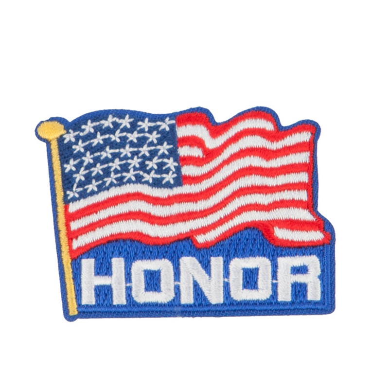 Proud American Flag Patches Honor One Size