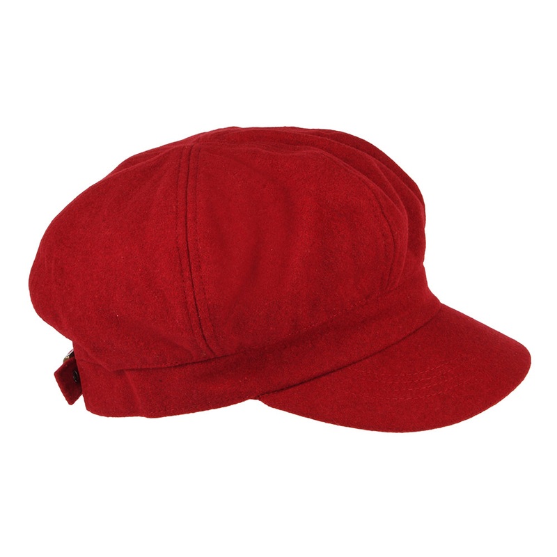 sur la tte Wool Blend Baker Boy Cap Red Wholesale Pack Prepack
