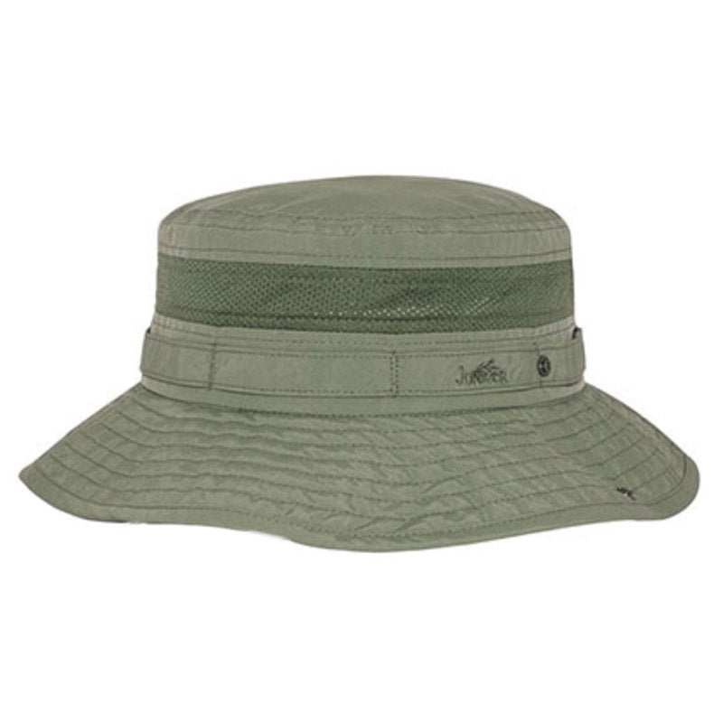 Taslon Jungle Bucket Hat with Snap Brim, 2XL – Juniper UV Hats Olive XX-Large (24″)