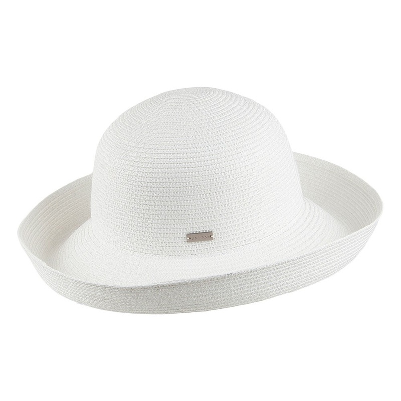 Betmar Hats Classic Roll Up Sun Hat – White 1-Size