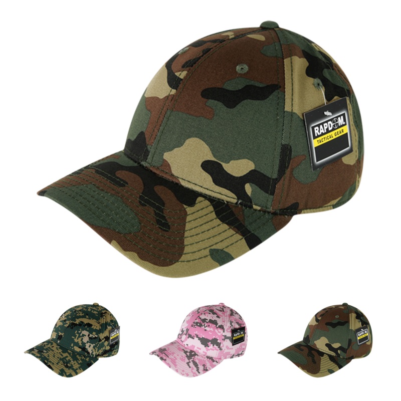 Camo Tactical Baseball Cap, Camouflage Structured Hat – RapDom T66 MCU Camo