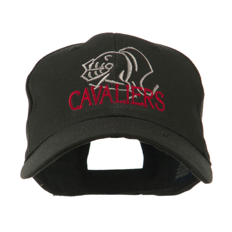 Cavaliers Mascot Embroidered Cap Black One Size