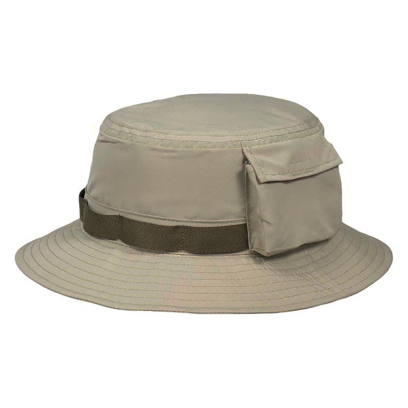 Fishing Hat with Pocket – Stetson Hats Khaki Medium (22.5″)